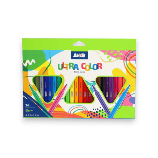 Picture of JUNIOR FELT TIP MARKERS TRIANGULAR X24
